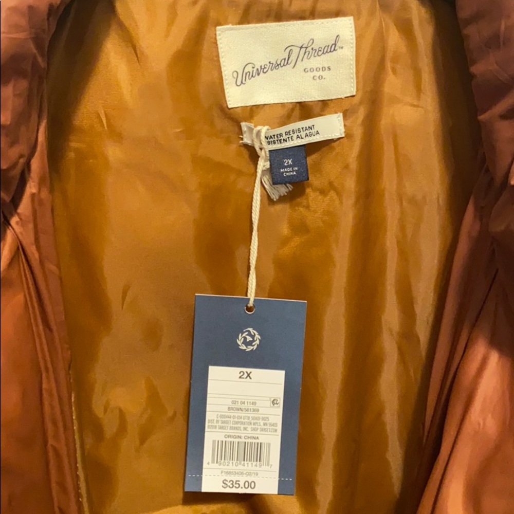 Universal Thread rust puffer jacket - Picture 2 of 3